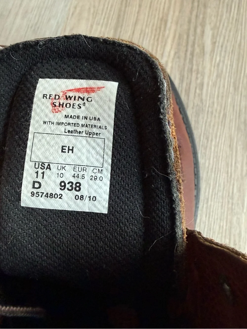 Red Wing Men’s 11 Brown Leather Lace-Up Boots